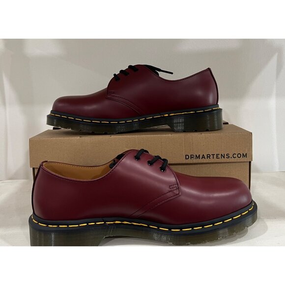 Dr. Martens Martens 1461 Smooth Leather Oxford Shoes Cherry Red Size 39